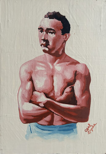 Vintage Boxer 4 de Carl Lozada, Pintura a la venta en Singulart