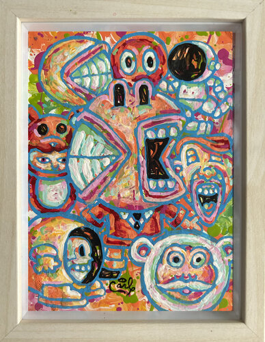 MIni Two Face von Carl Lozada, Malerei kaufen auf Singulart