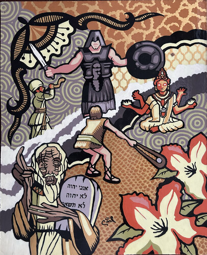 Biblical Immortals von Carl Lozada, Malerei kaufen auf Singulart