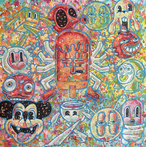 Buddha Pop von Carl Lozada, Malerei kaufen auf Singulart