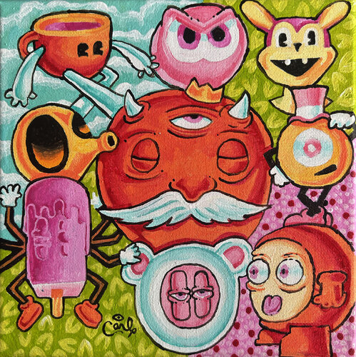 Demon KIng Mini van Carl Lozada, Schilderij te koop op Singulart