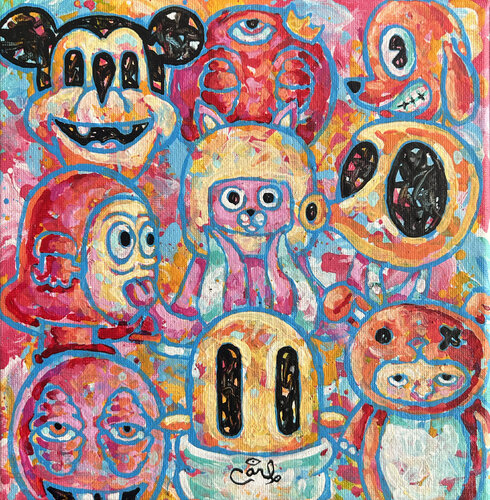 OctoBunny di Carl Lozada, Pittura in vendita su Singulart