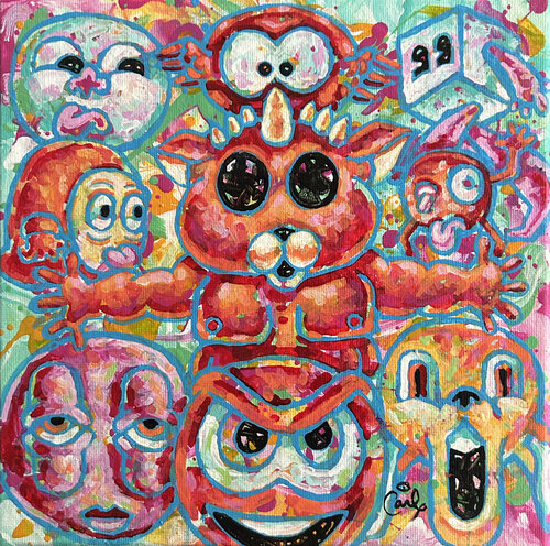 Little Devil di Carl Lozada, Pittura in vendita su Singulart