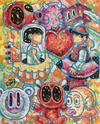 Blimpboy. Love Hurts von Carl Lozada, Malerei kaufen auf Singulart