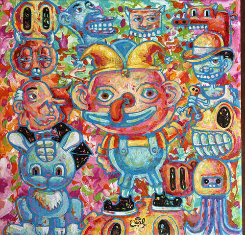 The Jester par Carl Lozada, Peinture en vente sur Singulart
