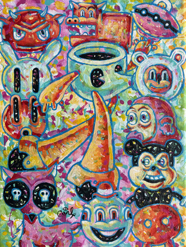 Coffee ToGo par Carl Lozada, Peinture en vente sur Singulart