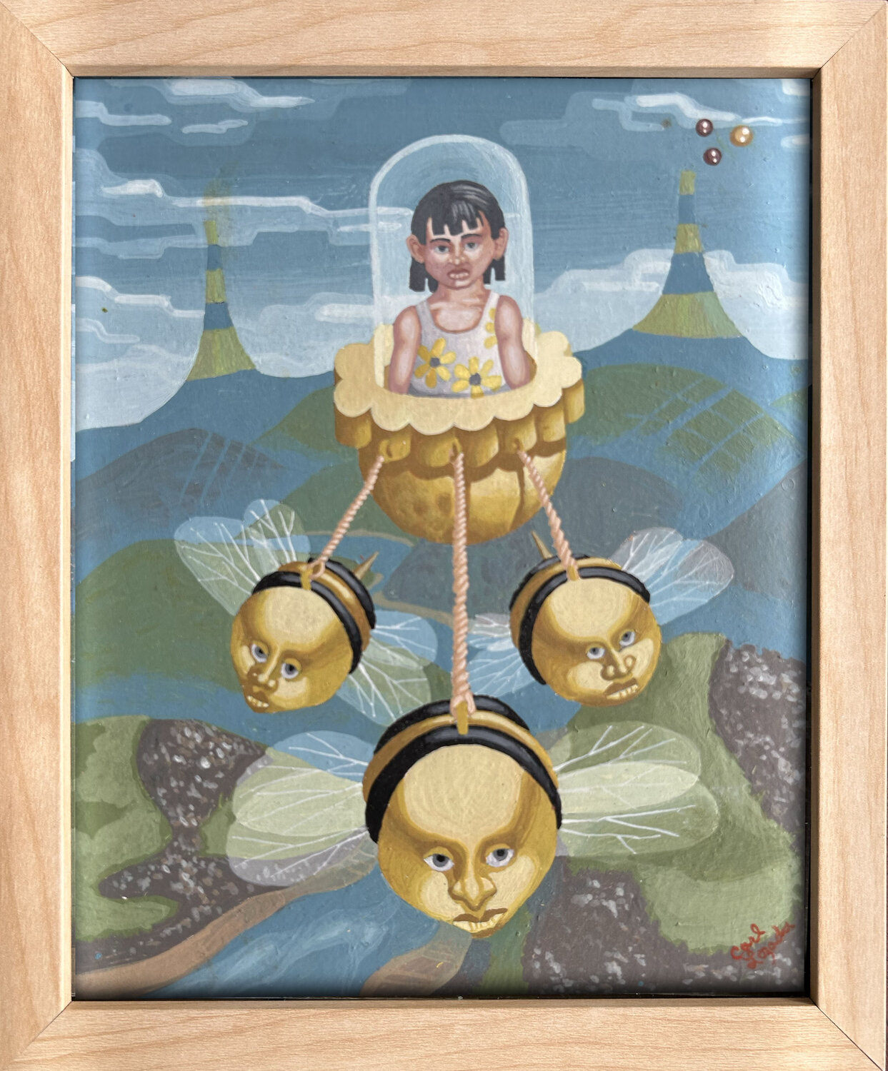 Flower Girl Carl Lozada Origineel schilderij te koop
