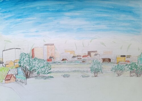 My mother's favorite scenery di Ryohei Kubo, Pittura in vendita su Singulart