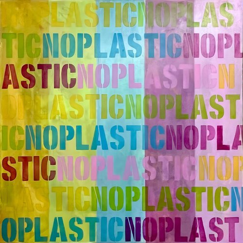 No Plastic par Evelyn Fasch, Peinture en vente sur Singulart