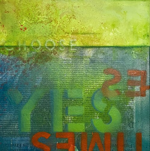 YES par Evelyn Fasch, Peinture en vente sur Singulart