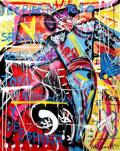 Despierta Toro par Mercedes Lagunas, Peinture en vente sur Singulart