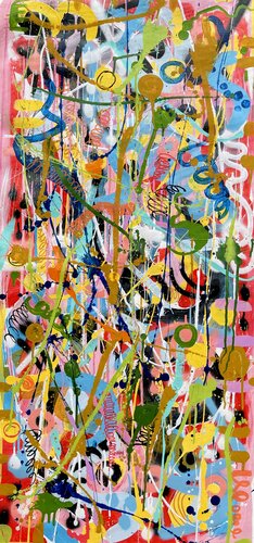 Cosmic Colors 74 par Mercedes Lagunas, Peinture en vente sur Singulart