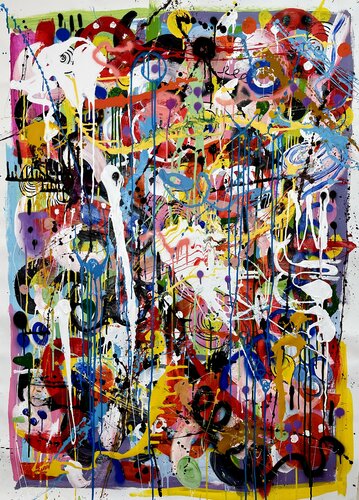 Traveler’s Tales par Mercedes Lagunas, Peinture en vente sur Singulart