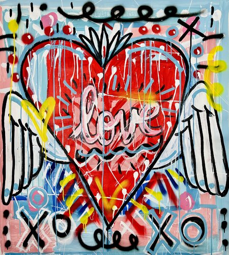 Urban Love par Mercedes Lagunas, Peinture en vente sur Singulart
