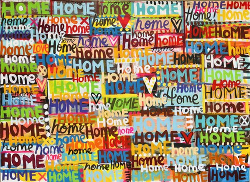 Viva la Casa par Mercedes Lagunas, Peinture en vente sur Singulart