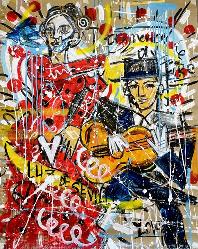 Luz de Sevilla par Mercedes Lagunas, Œuvre sur papier en vente sur Singulart