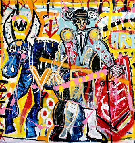 El Muro Blanco par Mercedes Lagunas, Peinture en vente sur Singulart