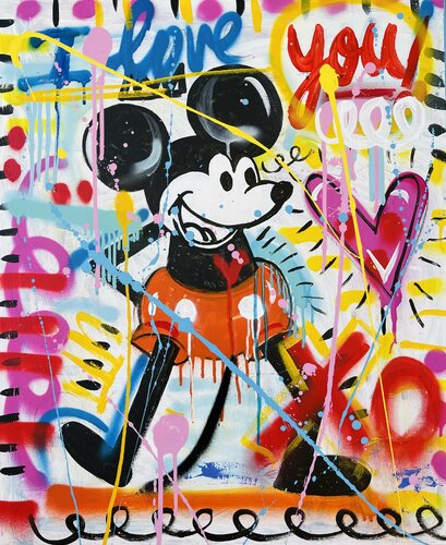 Mickey Love! di Mercedes Lagunas, Pittura in vendita su Singulart