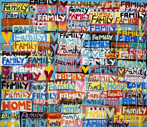 Family Always di Mercedes Lagunas, Pittura in vendita su Singulart