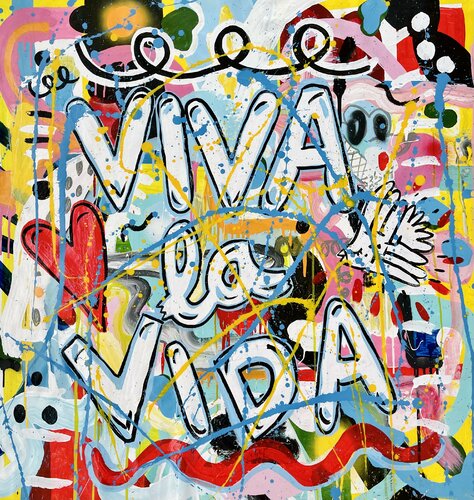 Viva La Vida 50 di Mercedes Lagunas, Pittura in vendita su Singulart