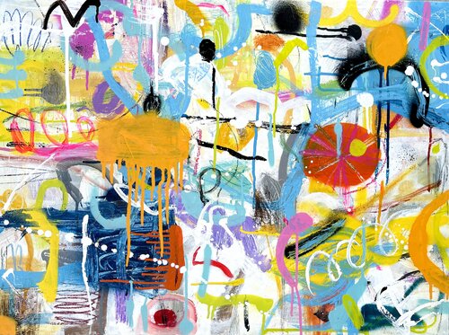 Birdman par Mercedes Lagunas, Peinture en vente sur Singulart