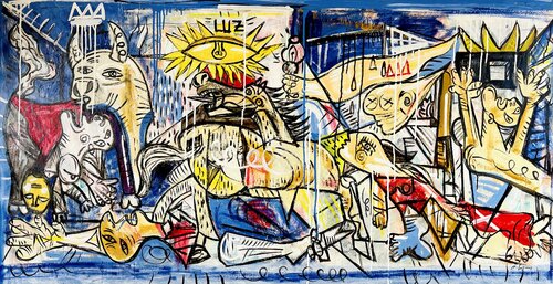 Blue Guernica Mercedes Lagunas