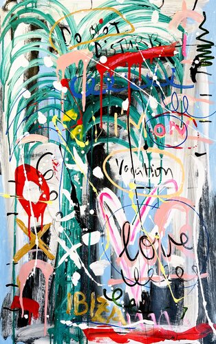 Vacation in Ibiza di Mercedes Lagunas, Pittura in vendita su Singulart