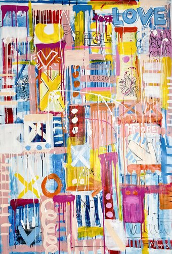 Pipe of Peace par Mercedes Lagunas, Peinture en vente sur Singulart