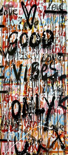 Good Vibes Only di Mercedes Lagunas, Pittura in vendita su Singulart