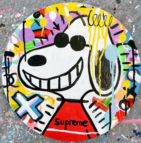 Supreme Snoopy par Mercedes Lagunas, Peinture en vente sur Singulart