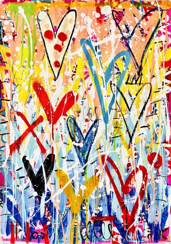 Super Love di Mercedes Lagunas, Opera su carta in vendita su Singulart