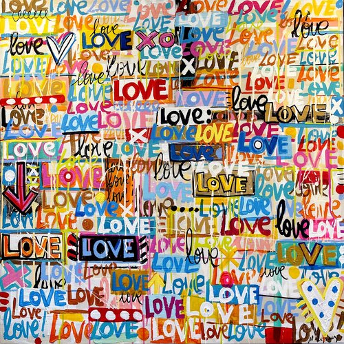 Hola Amor! par Mercedes Lagunas, Peinture en vente sur Singulart