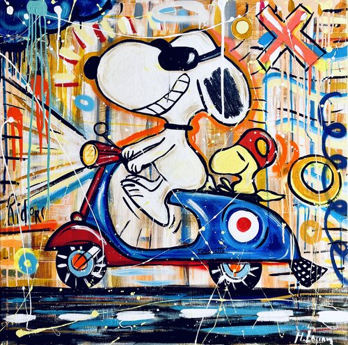 Funky Riders di Mercedes Lagunas, Pittura in vendita su Singulart