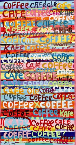 Café Olé! di Mercedes Lagunas, Pittura in vendita su Singulart