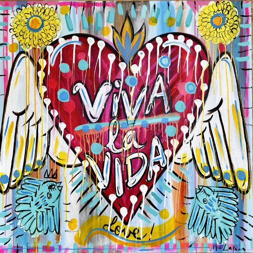Love la Vida! par Mercedes Lagunas, Peinture en vente sur Singulart