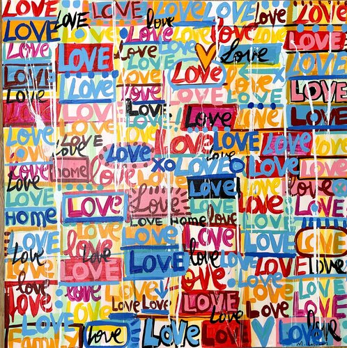 Pop Love 74 par Mercedes Lagunas, Peinture en vente sur Singulart