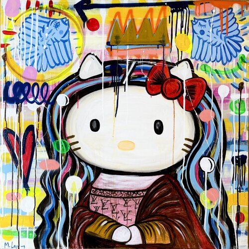 Hello Mona! par Mercedes Lagunas, Peinture en vente sur Singulart