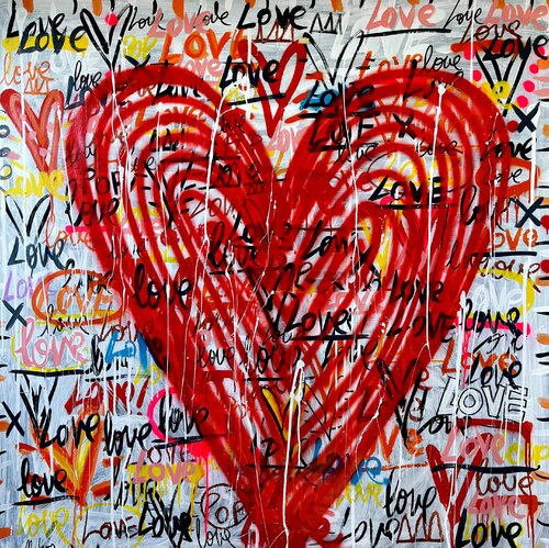 Love wins always par Mercedes Lagunas, Peinture en vente sur Singulart