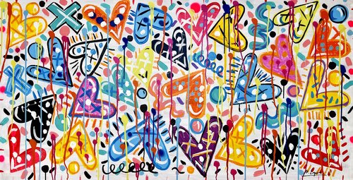 Bello Amor par Mercedes Lagunas, Peinture en vente sur Singulart