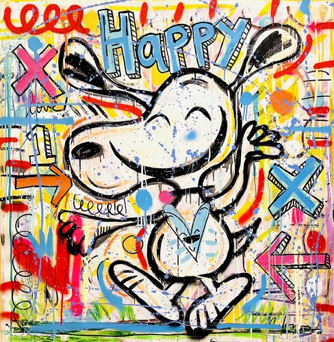 So Happy! di Mercedes Lagunas, Pittura in vendita su Singulart