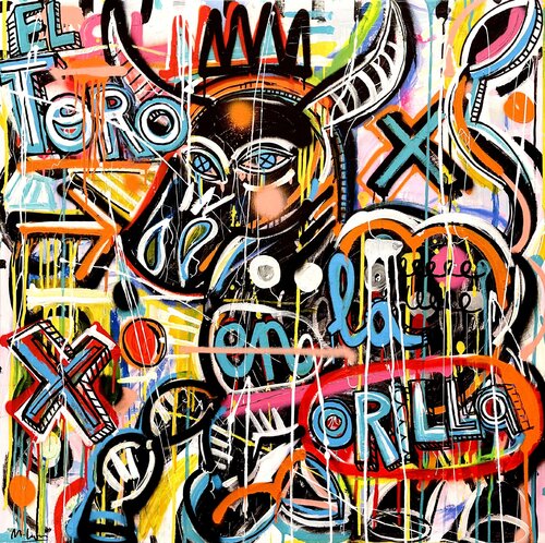El Toro en la Orilla par Mercedes Lagunas, Peinture en vente sur Singulart