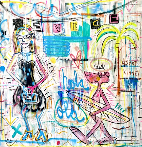 Hola Ola par Mercedes Lagunas, Peinture en vente sur Singulart