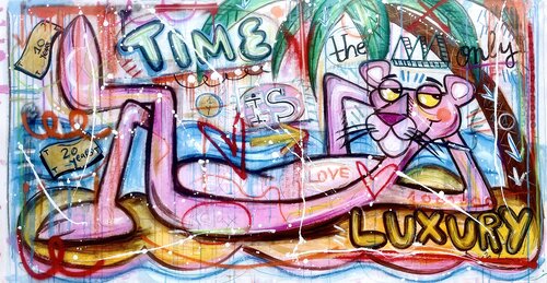 Time is the Only Luxury di Mercedes Lagunas, Pittura in vendita su Singulart