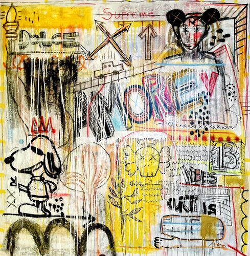 Dolce Amore par Mercedes Lagunas, Peinture en vente sur Singulart