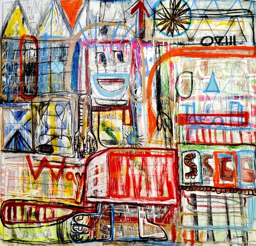 Flux by Mercedes Lagunas, Painting for Sale on Singulart