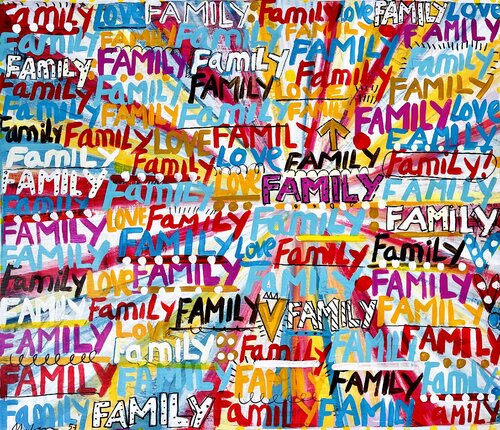 Family 57 van Mercedes Lagunas, Schilderij te koop op Singulart
