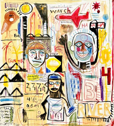 River 3 par Mercedes Lagunas, Peinture en vente sur Singulart