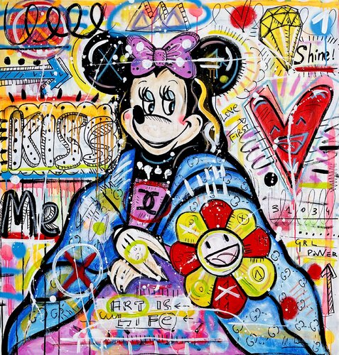 Minnie Mona by Mercedes Lagunas, Painting for Sale on Singulart