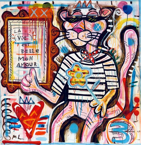 Belle Pink par Mercedes Lagunas, Peinture en vente sur Singulart
