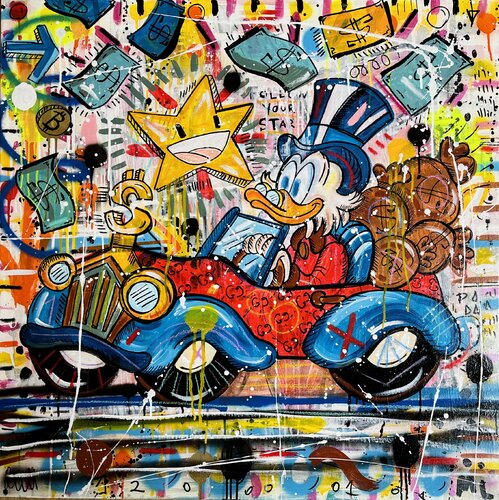 Follow your Star par Mercedes Lagunas, Peinture en vente sur Singulart